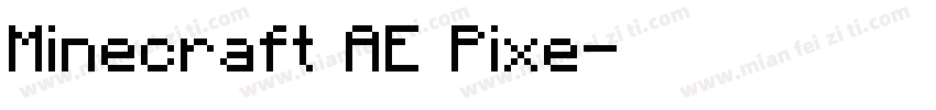 Minecraft AE Pixe字体转换